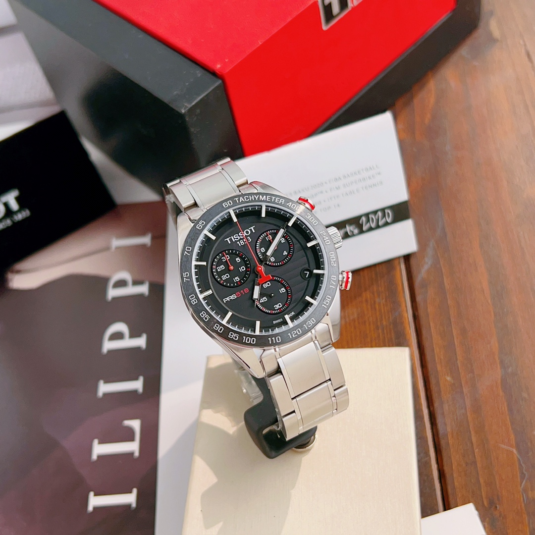 天梭 T100417A 钢带新款男表