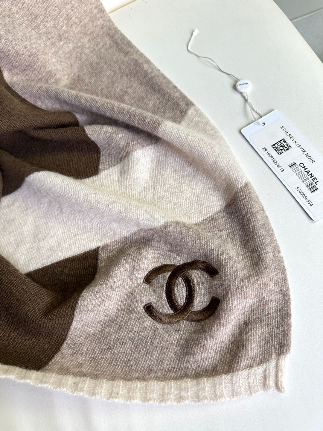 CHANEL 2023新款羊绒针织围巾