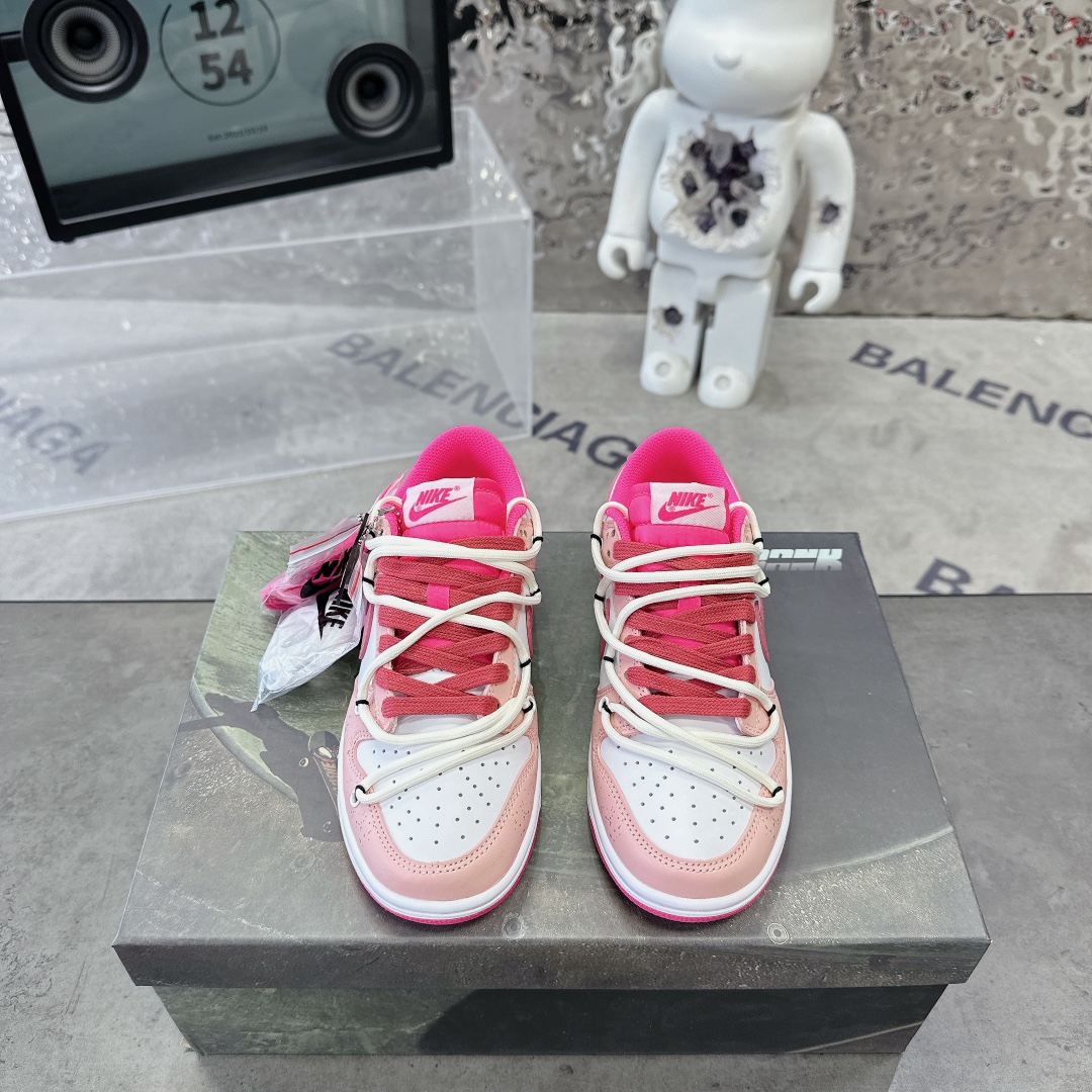 NO:615742,Pure original version, first-layer leather, Nike SB Dunk Low, pink face, summer theme, dreamy girl, light pink low-cut sneakers, customized sneakers, 35.5-40, casual shoes/sports shoes, sneakers19860909纯原版本 头层皮 Nike SB Dunk Low朱颜粉面 夏日主题 梦幻少女 浅粉低帮板鞋球鞋定制 35.5-40,休闲鞋/运动鞋,sneakers,Women's Shoes
