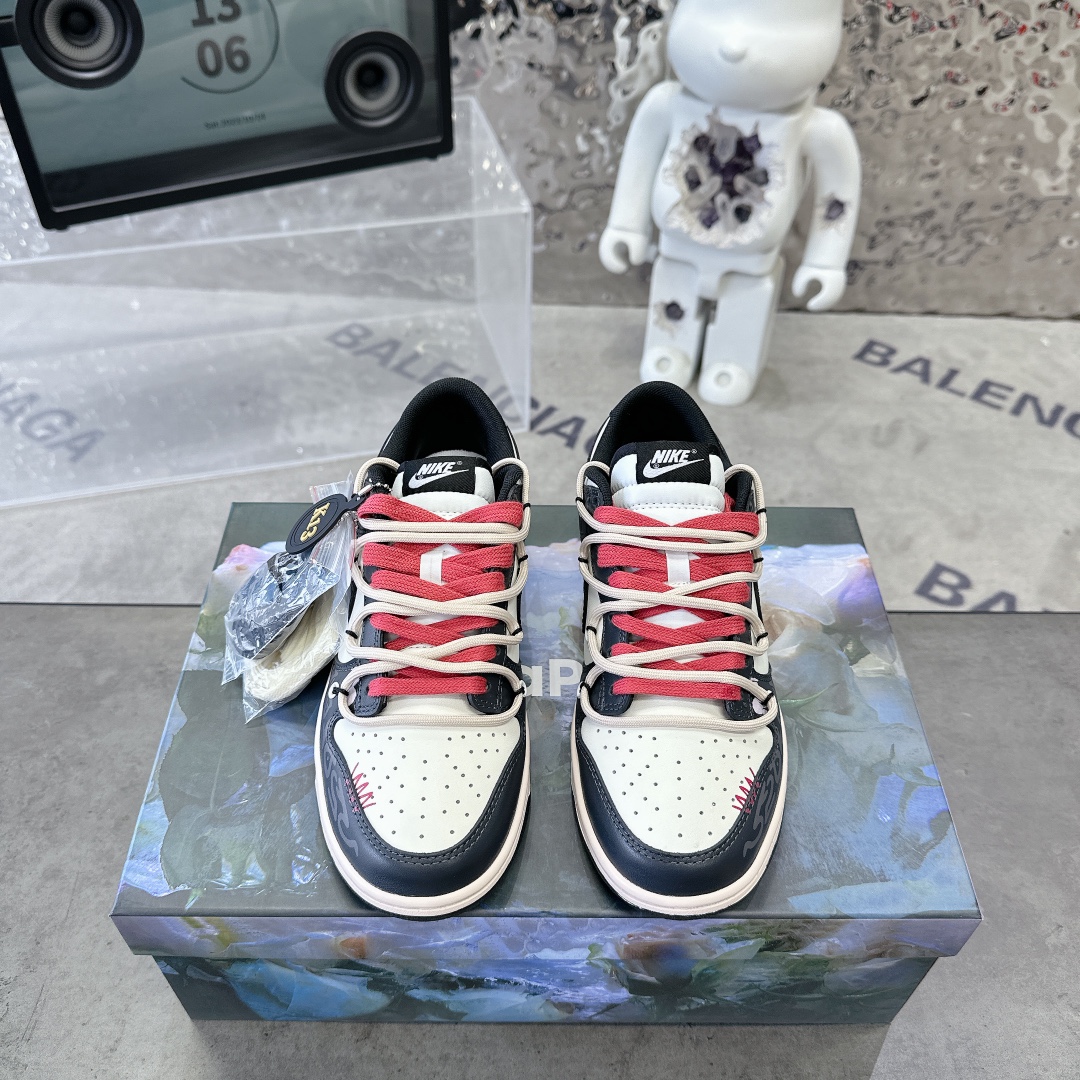 NO:615753,Top version top layer leather Nike SB Dunk Low Panda Prank Psychedelic Love Panda distressed retro low-top sneakers for men and women black and white pink 35.5-46, casual shoes/sports shoes, sneakers19860909顶级版本 头层皮 Nike SB Dunk Low 熊猫恶作剧迷幻爱熊猫做旧复古低帮板鞋男女黑白粉 35.5-46,休闲鞋/运动鞋,sneakers,Women's Shoes
