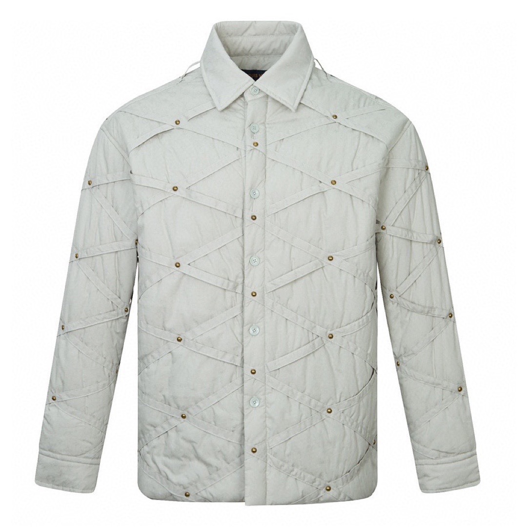 Louis Vuitton Clothing Coats & Jackets Grey Unisex Cotton Polyester Fashion
