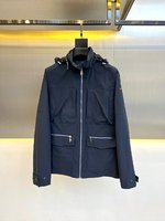 Hermes Clothing Coats & Jackets Windbreaker Fall/Winter Collection Hooded Top