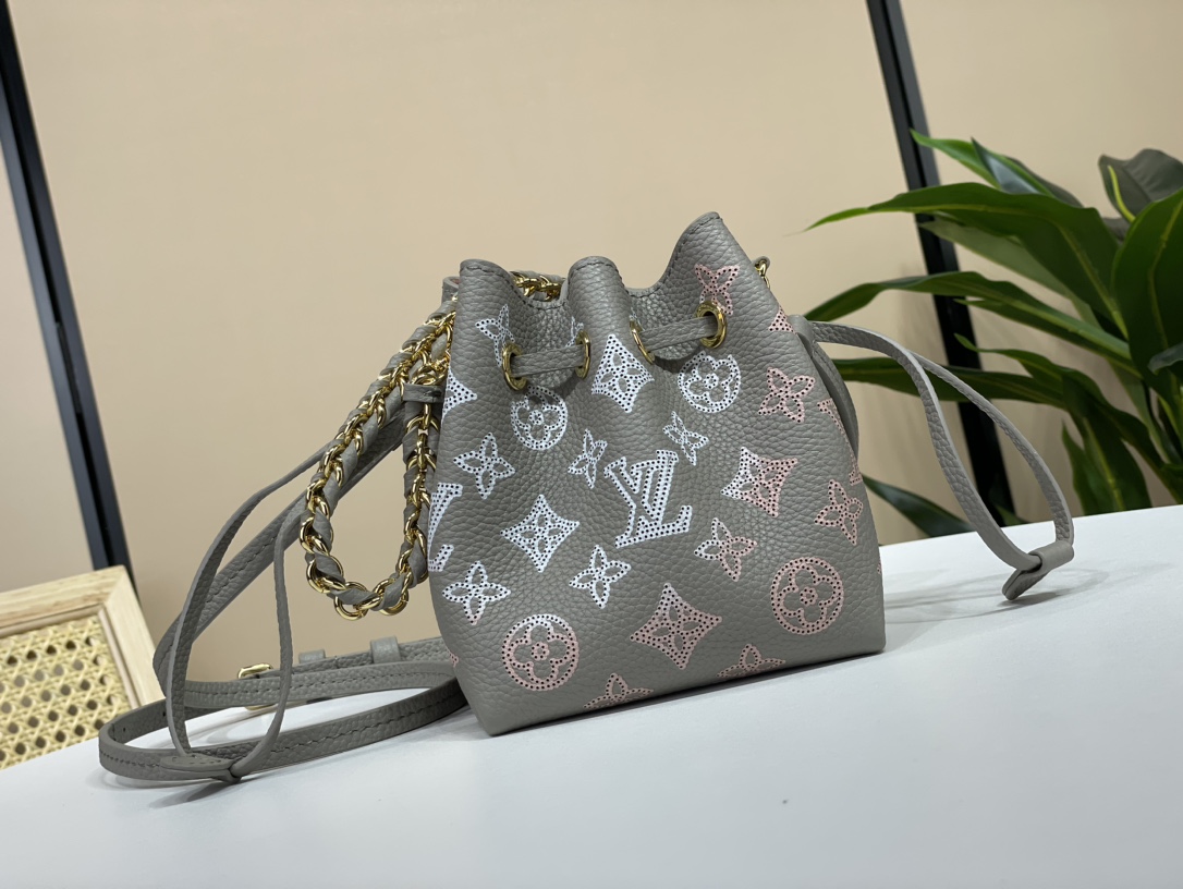 Louis Vuitton LV Pico Bella Bucket Bag Officially On Sale M82731 Gray Gradient (Punch Hollow Bag)
