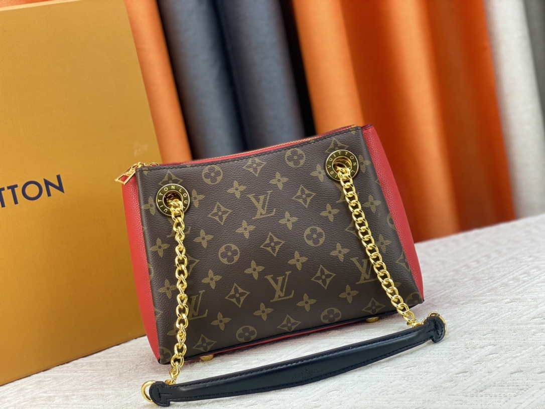 Louis Vuitton New
 Bags Handbags Black Gold Pink Red Monogram Canvas Calfskin Cowhide Fashion Casual M43777