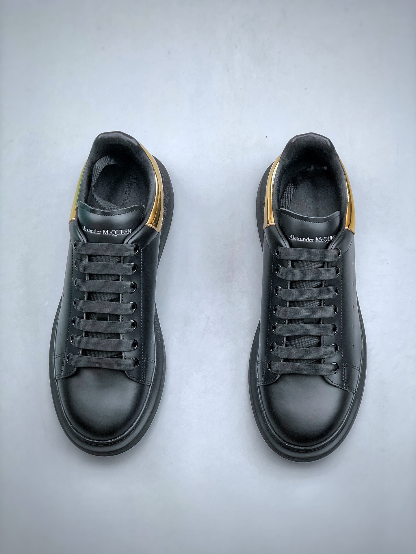 320 黑金滴胶全黑尾 丁细版本Alexander McQueen 麦坤纯原级别 麦昆Alexander McQueen sole sneakers