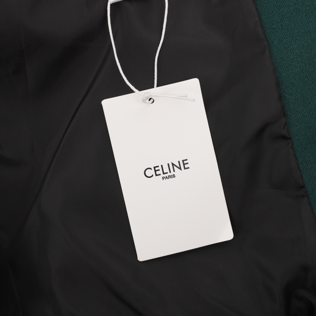 CELINE/Cyleen Big C Towel Embroidered Pelvis Jacket: Stylish and Versatile Fall/Winter Outerwear - 图片 9