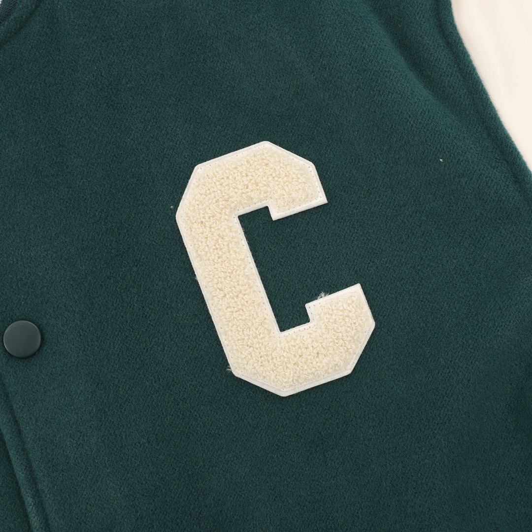 CELINE/Cyleen Big C Towel Embroidered Pelvis Jacket: Stylish and Versatile Fall/Winter Outerwear - 图片 5