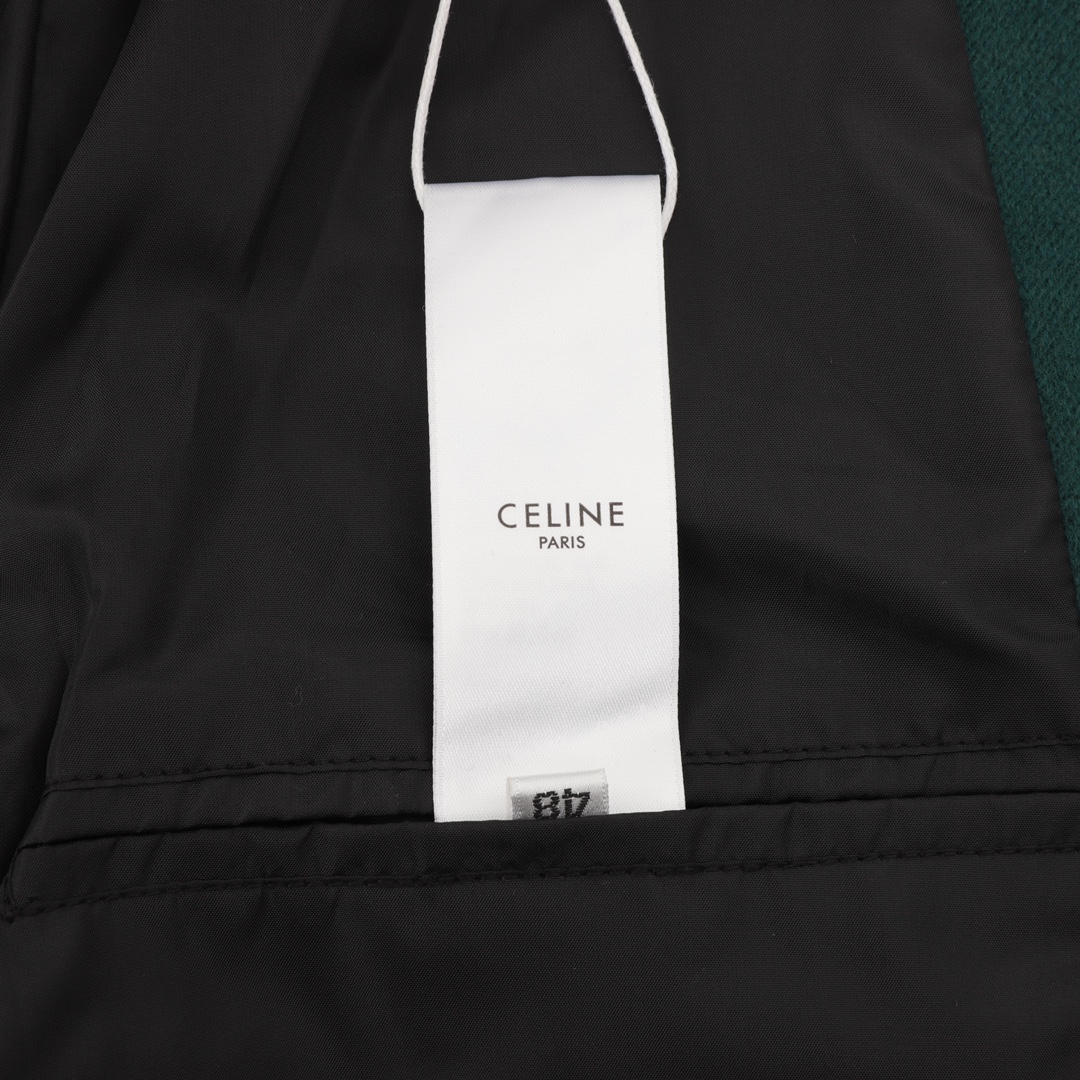 CELINE/Cyleen Big C Towel Embroidered Pelvis Jacket: Stylish and Versatile Fall/Winter Outerwear - 图片 8