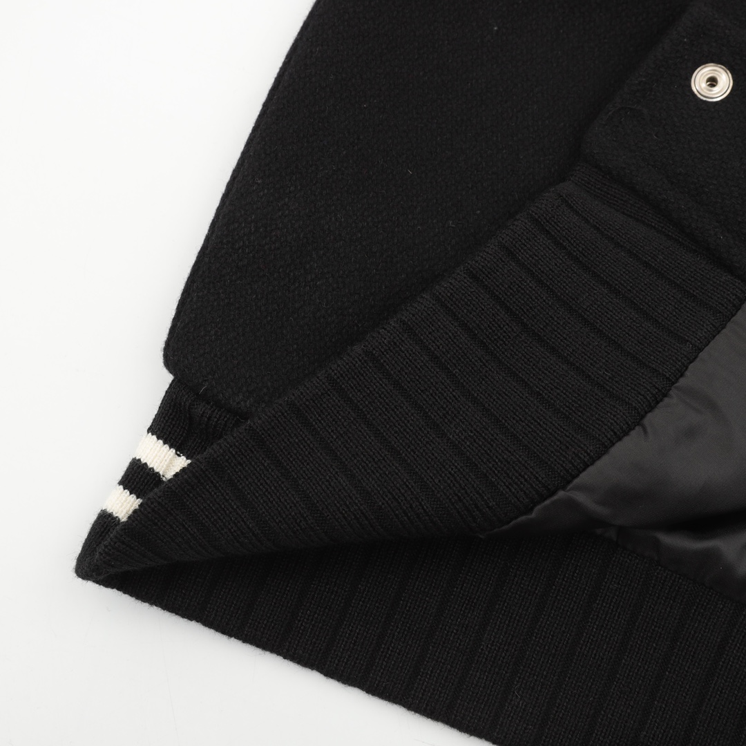 “SWIY Y517: Saint Laurent Paris Baseball Jacket with Market-Leading Fabric” - 图片 6