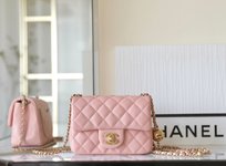 Chanel Classic Flap Bag Crossbody & Shoulder Bags sell Online
 Pink Vintage Gold Lambskin Sheepskin Underarm