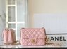 Chanel Classic Flap Bag Crossbody & Shoulder Bags sell Online Pink Vintage Gold Lambskin Sheepskin Underarm