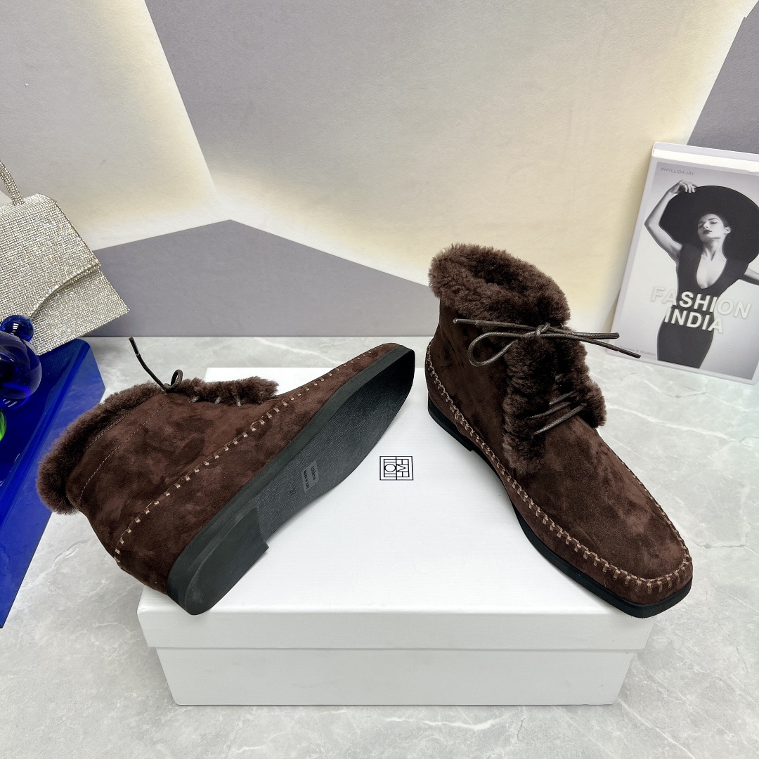 Toteme 2023 AW Nordic Recreational Shoe Series with Zirconium Fabric - 图片 9