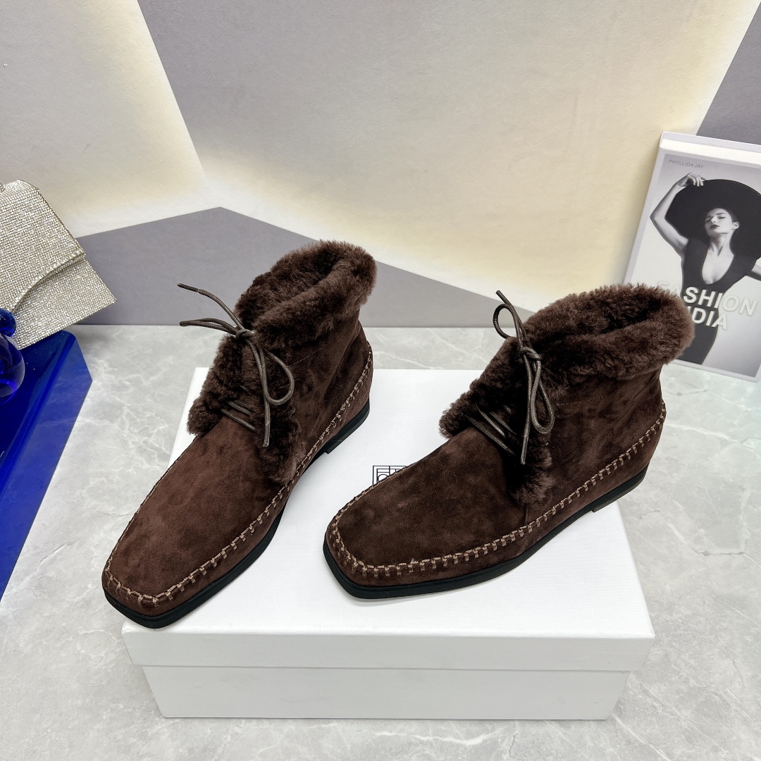 Toteme 2023 AW Nordic Recreational Shoe Series with Zirconium Fabric - 图片 3