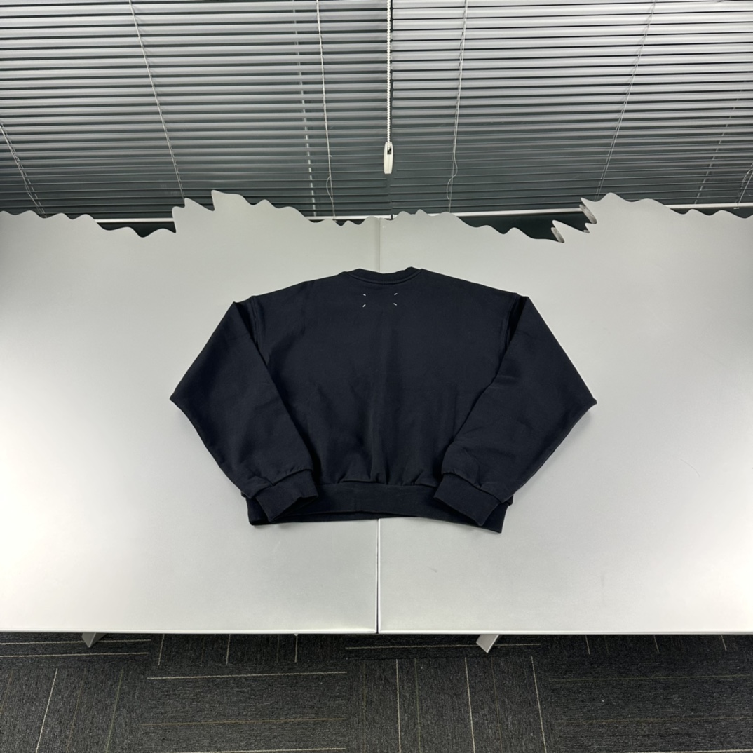 Margiela digital logo embroidered sweater