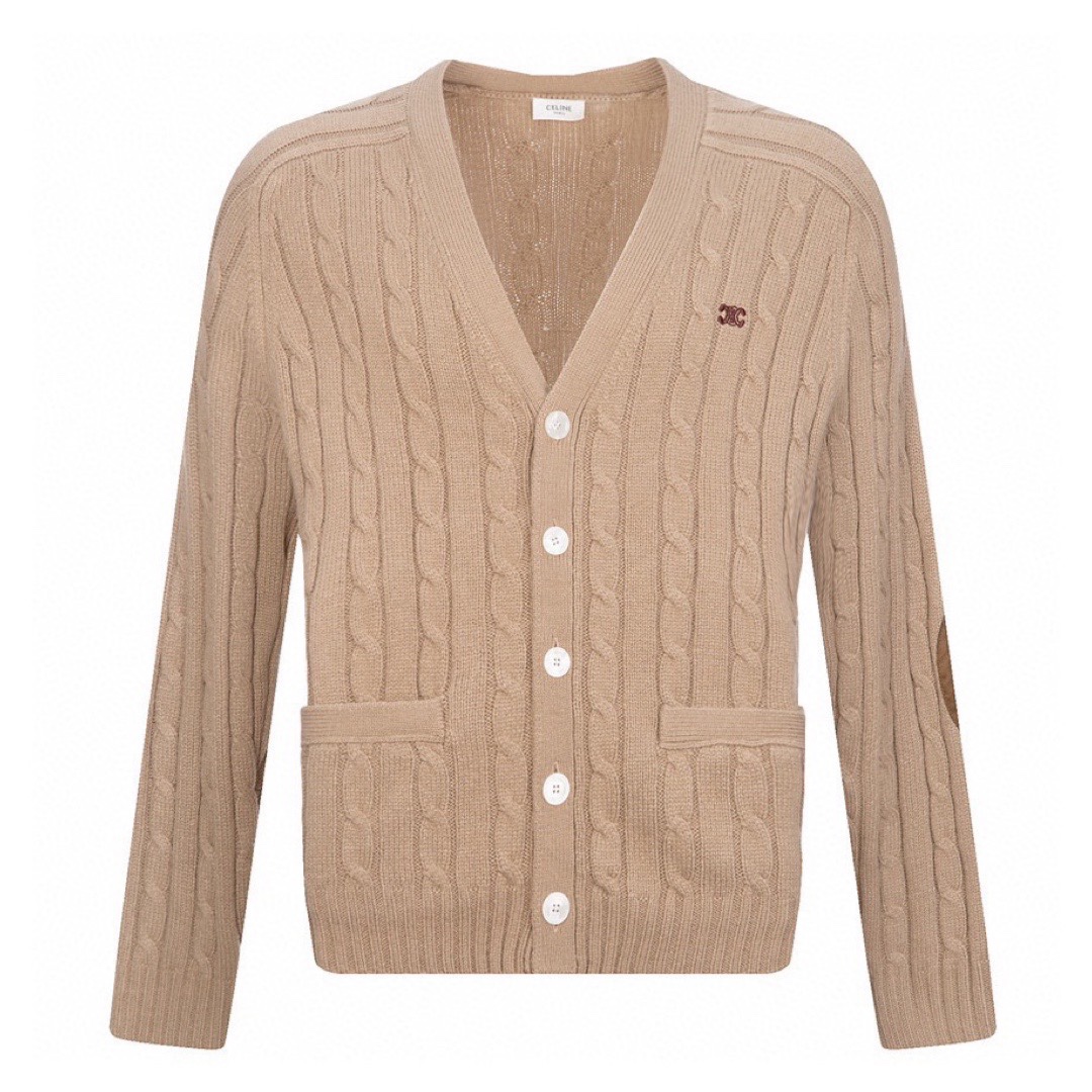 Celine Online
 Clothing Cardigans Embroidery Cashmere Knitting Triomphe