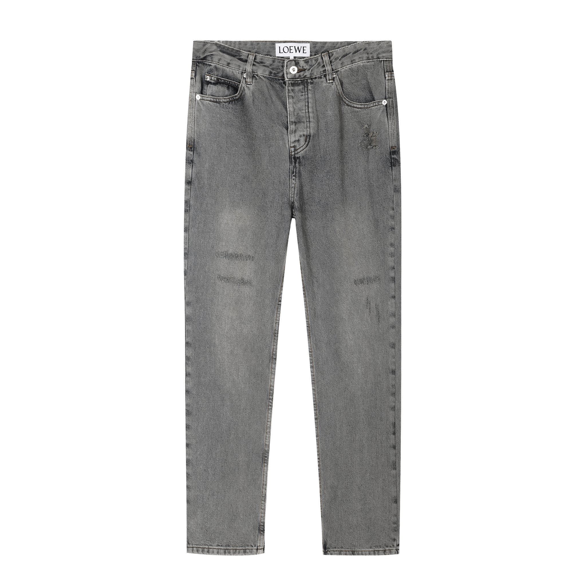 🅿️225 LOEW罗意*2024AW otoño-invierno jeans de mezclilla nuevos, bolsillo trasero con logo de letras y bordado de proceso…