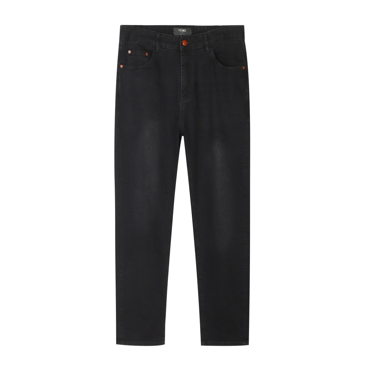 FENDI*2024AW pantalones vaqueros nuevos de otoño/invierno, bordado de letras con ojos de monstruo en la parte trasera c…