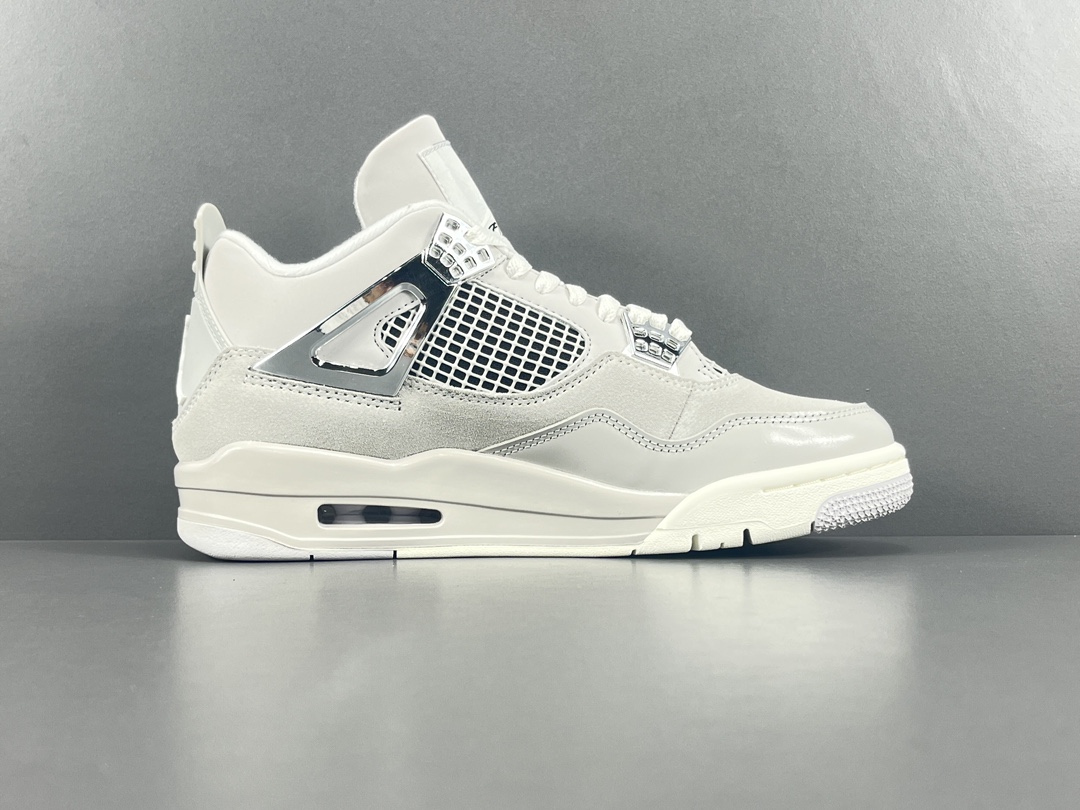 X版顶级AJ4灰色JordanAirJordan4“LightIronOreFrozenMoments中