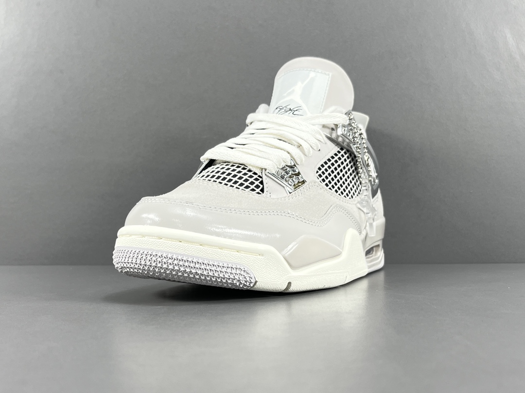 X版顶级AJ4灰色JordanAirJordan4“LightIronOreFrozenMoments中