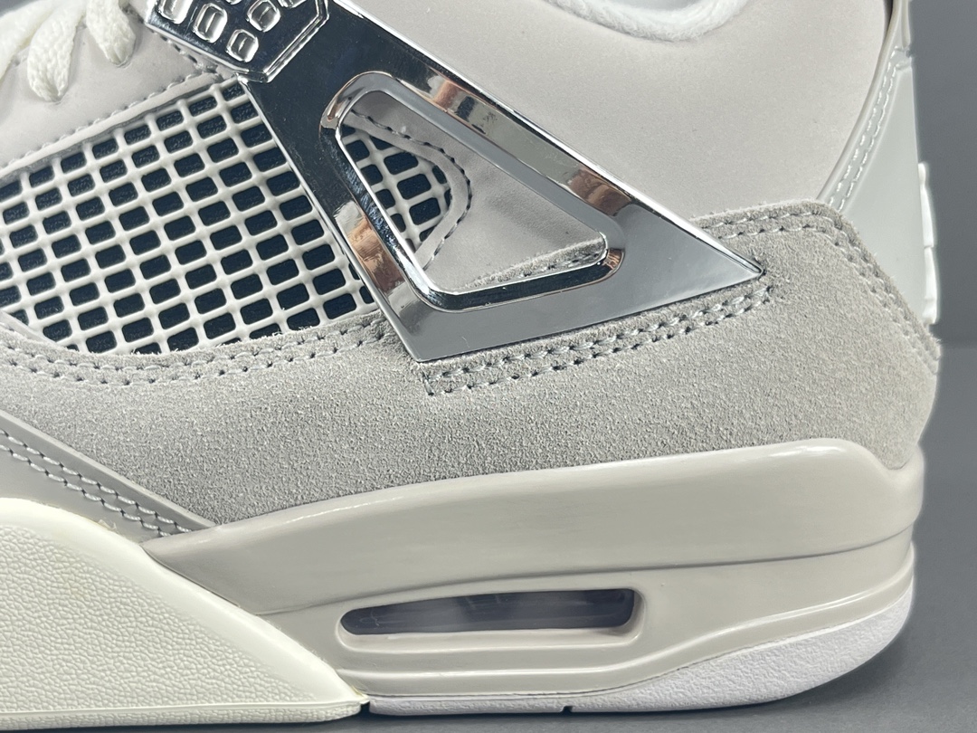 全新改版品质升级！X版顶级AJ4灰色JordanAirJordan4“LightIronOreFroze