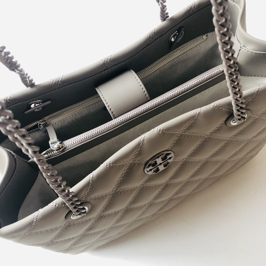 Stylish Imported Goat Skin Handbag with Magnetic Button and Multiple Compartments - 图片 6