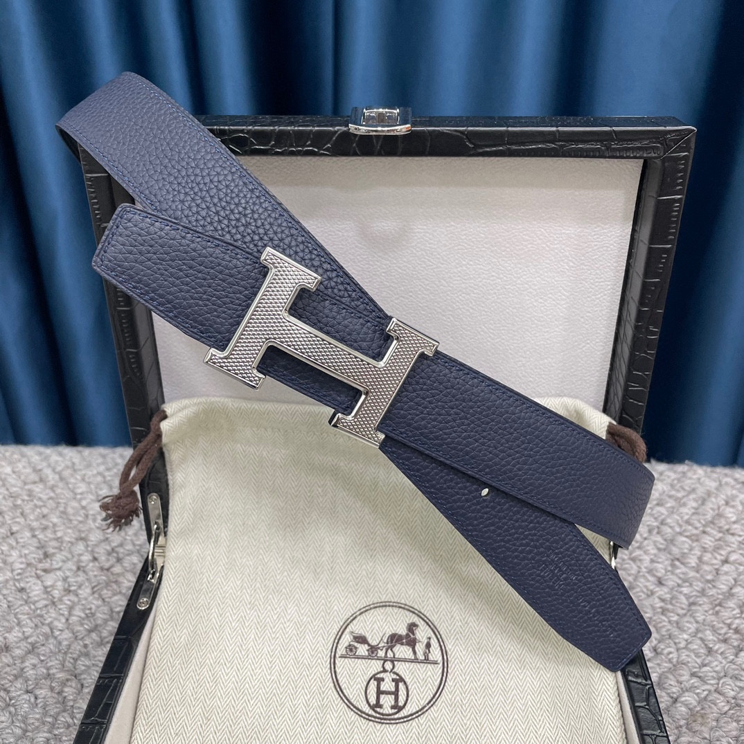 Hermes-爱马仕双面原版togo皮配精钢五金扣高品质宽度38mm