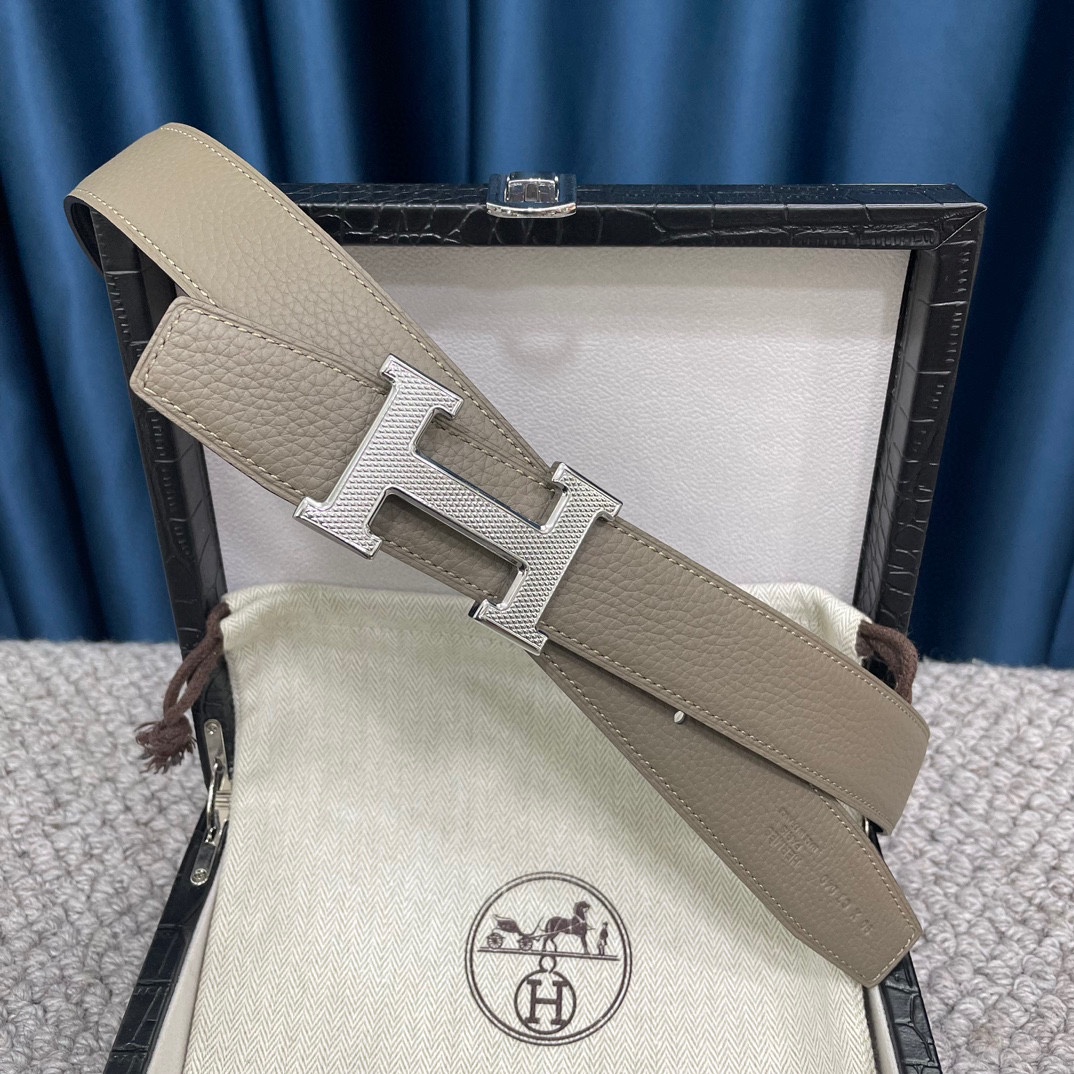 Hermes-爱马仕双面原版togo皮配精钢五金扣高品质宽度38mm