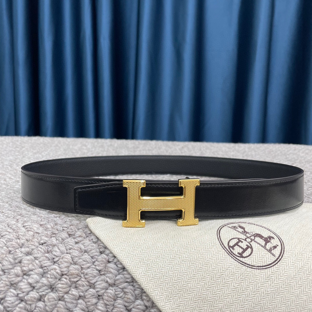 Hermes-爱马仕双面原版togo皮配精钢五金扣高品质宽度38mm