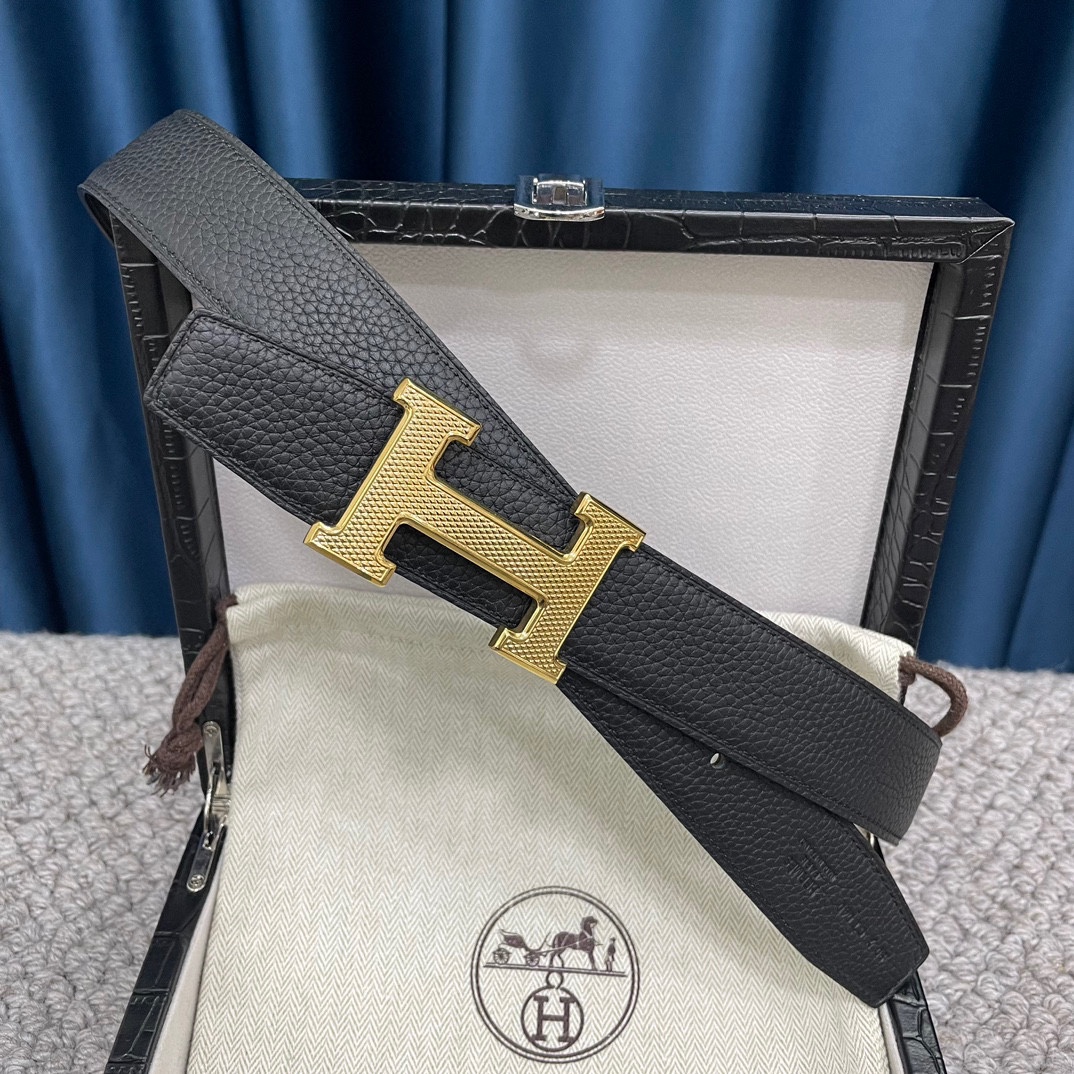 Hermes-爱马仕双面原版togo皮配精钢五金扣高品质宽度38mm