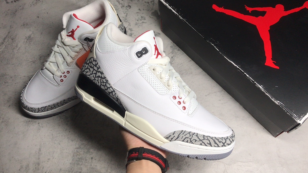 新货#LJ特供版AirJordanAJ3Retro做旧白水泥DN3707-100目前市场最推荐的产品市场