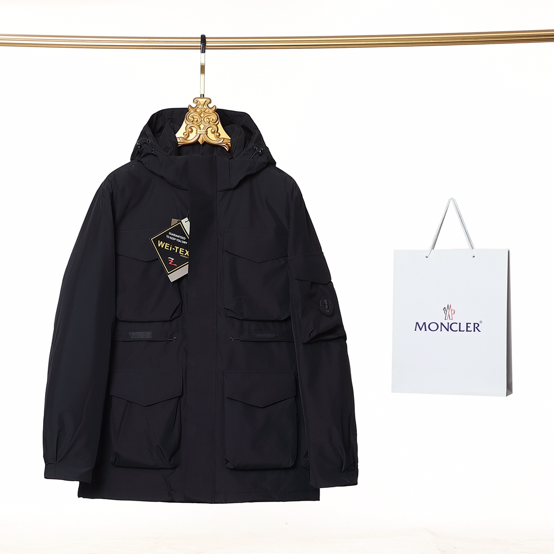 Fashion Designer
 Moncler Clothing Down Jacket Grey Men Winter Collection Casual