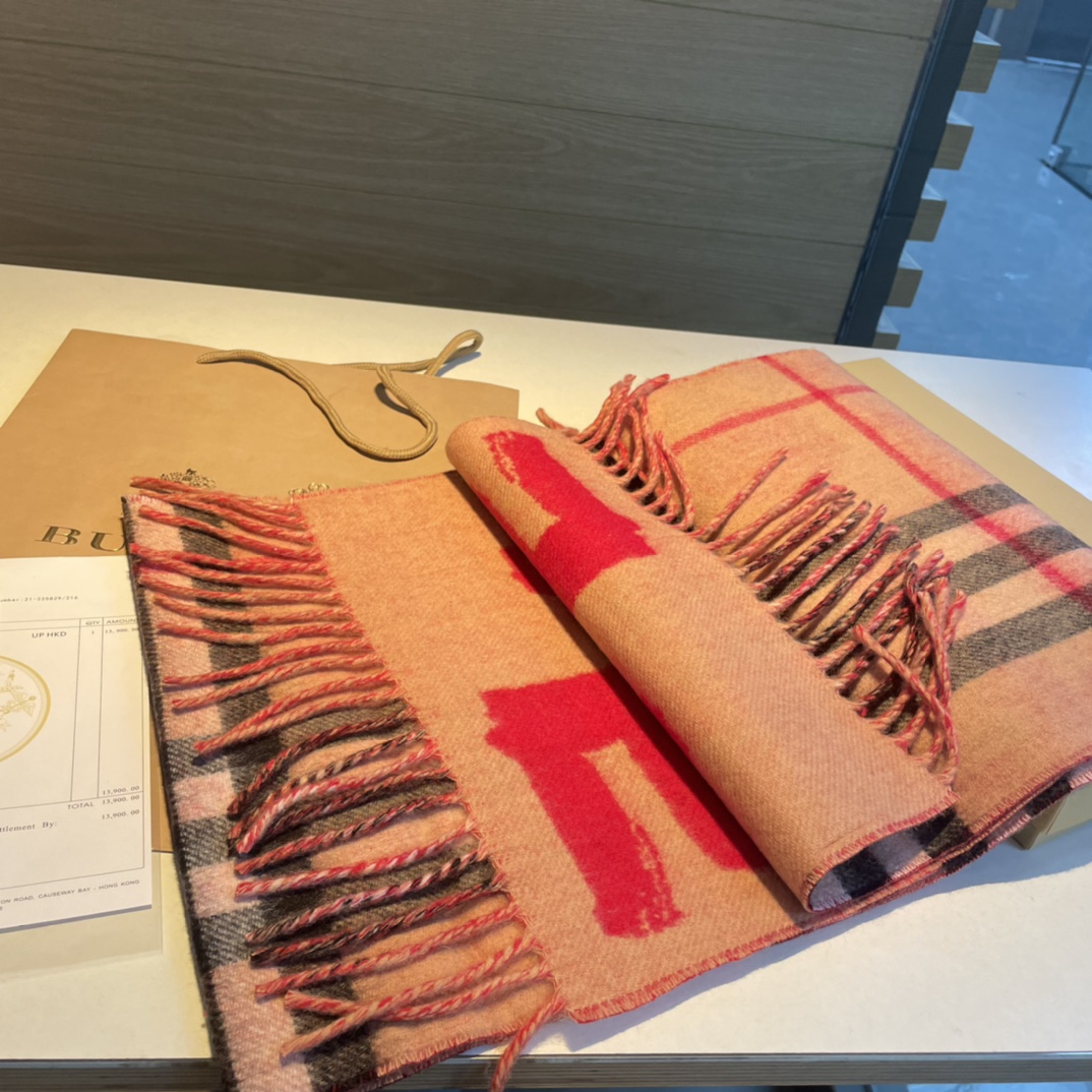博柏利 Burberry 传世高定桑蚕丝丝巾围巾 #E31677B2 5