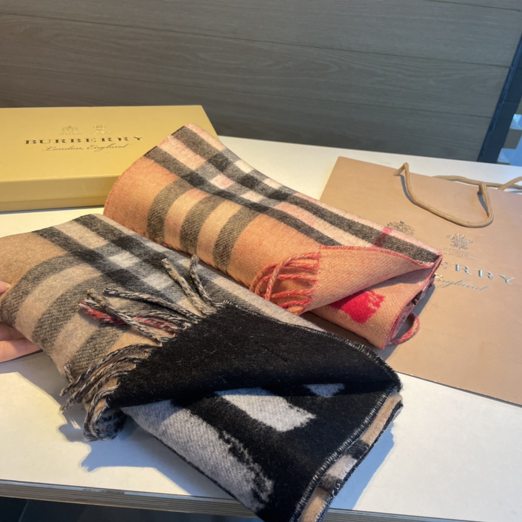 博柏利 Burberry 传世高定桑蚕丝丝巾围巾 #E31677B2 2