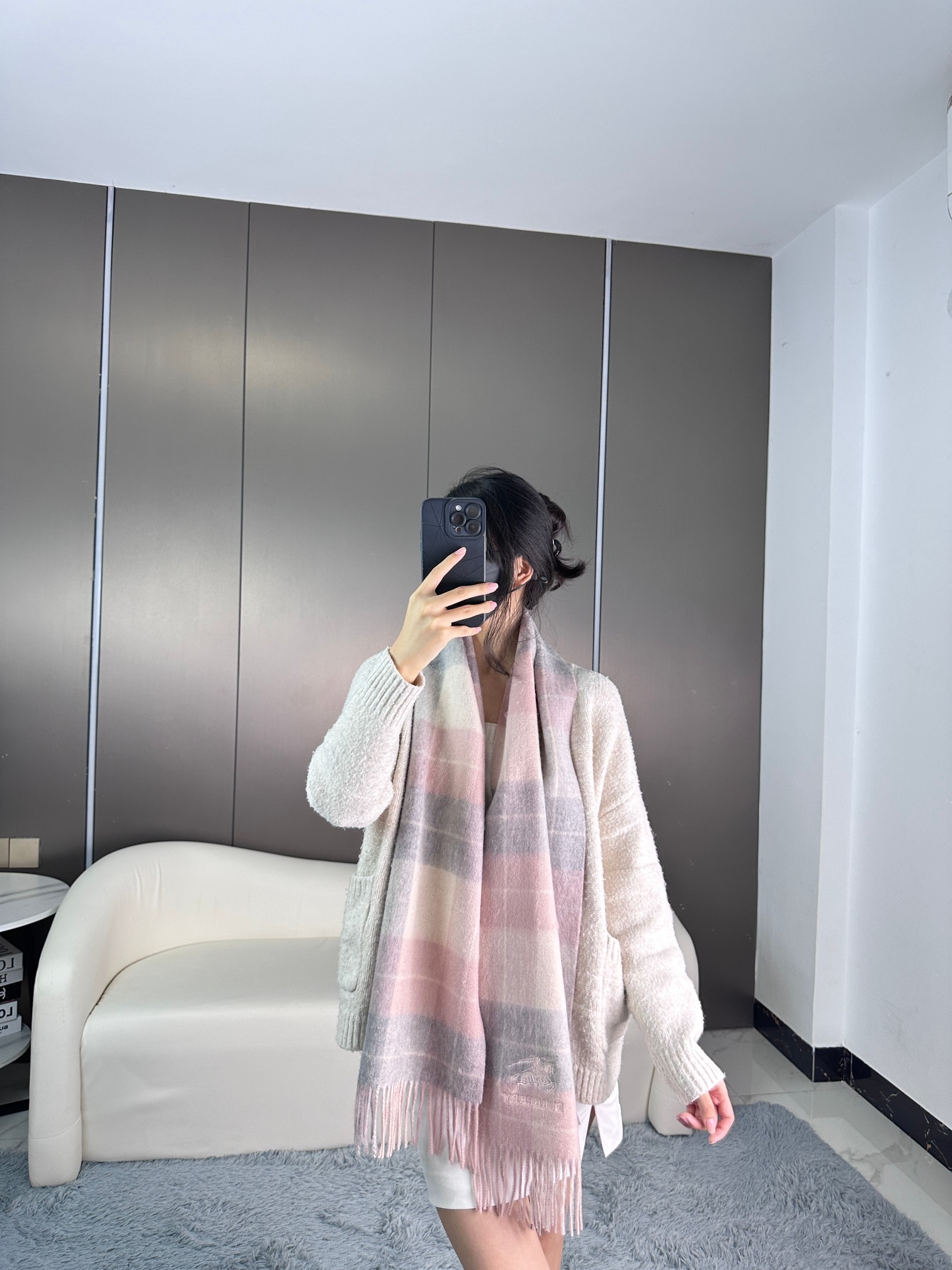 Burberry巴宝莉 专柜级经典羊绒格子围巾