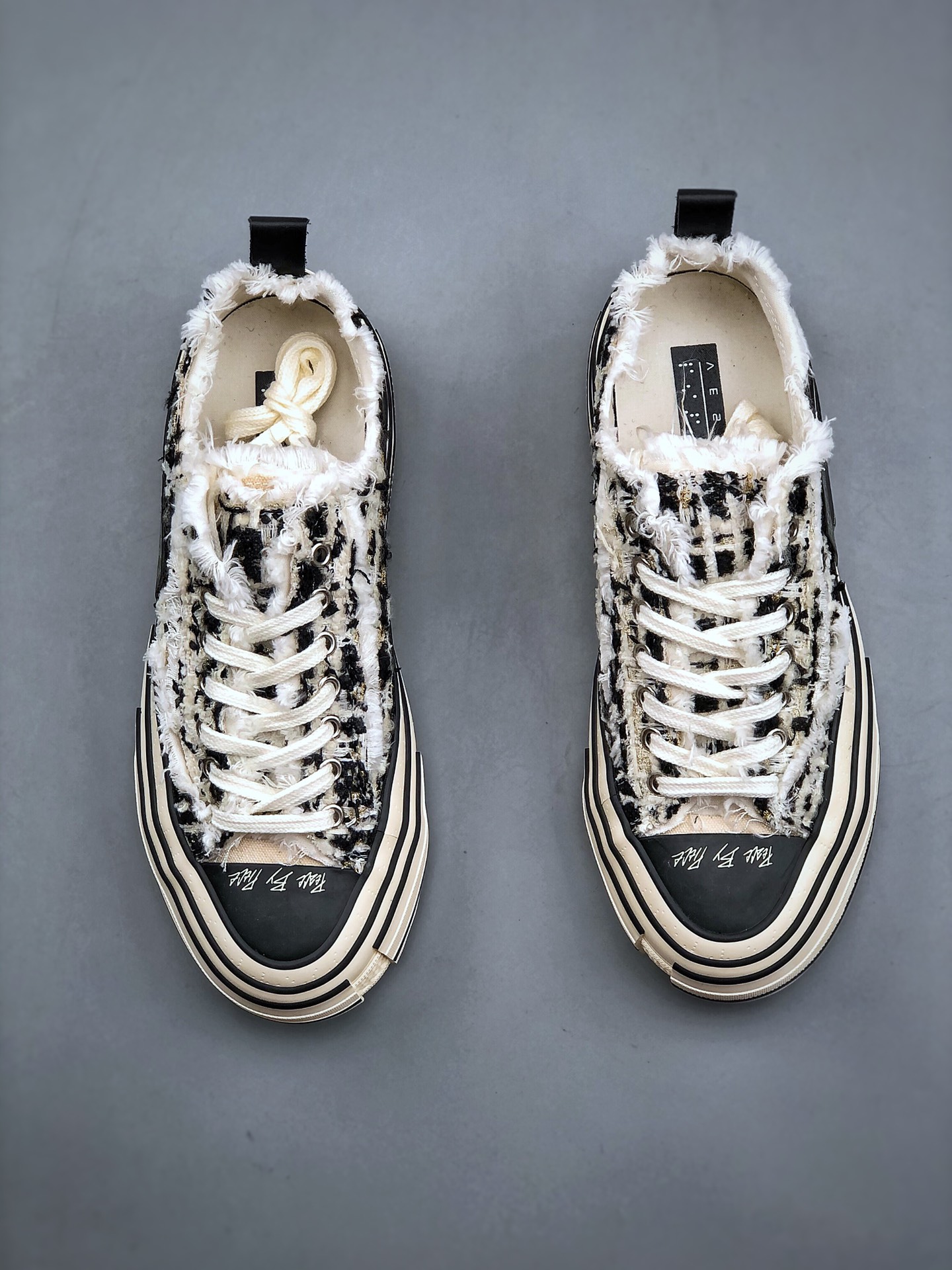 VESSEL GOP Low Fully vulcanized beggar shoes Wu Jianhao's brand deconstructs overlapping thick-soled cork low-top vulcanized sneakers