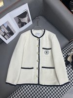 Chanel 1:1
 Clothing Coats & Jackets Embroidery Wool Fall/Winter Collection Fashion