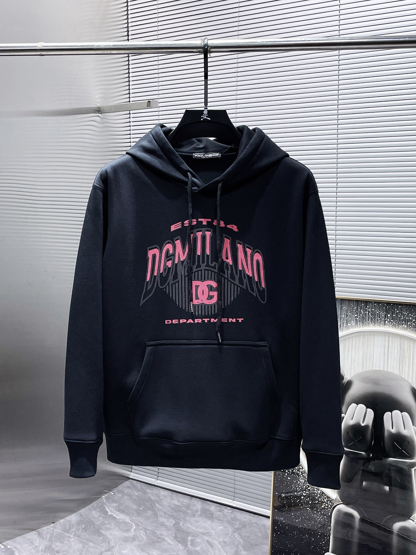 杜嘉班纳 DG 加绒加厚款 ss新款 长袖 连帽 帽衫 卫衣,高端版本!专柜定制面料 透气舒