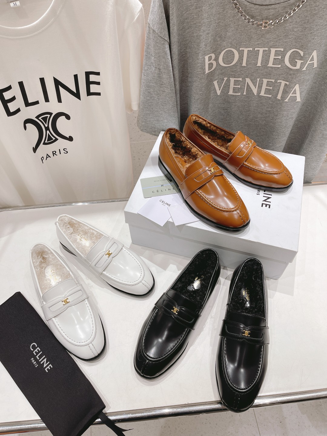 Celine Shoes Loafers 7 Star Collection