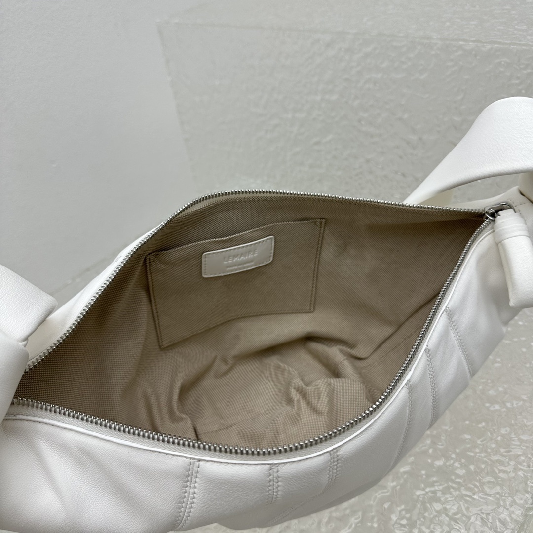 中号白色ChristopheLemacroissantbag牛角包性冷淡风的Lemaire处女座法棍包淡