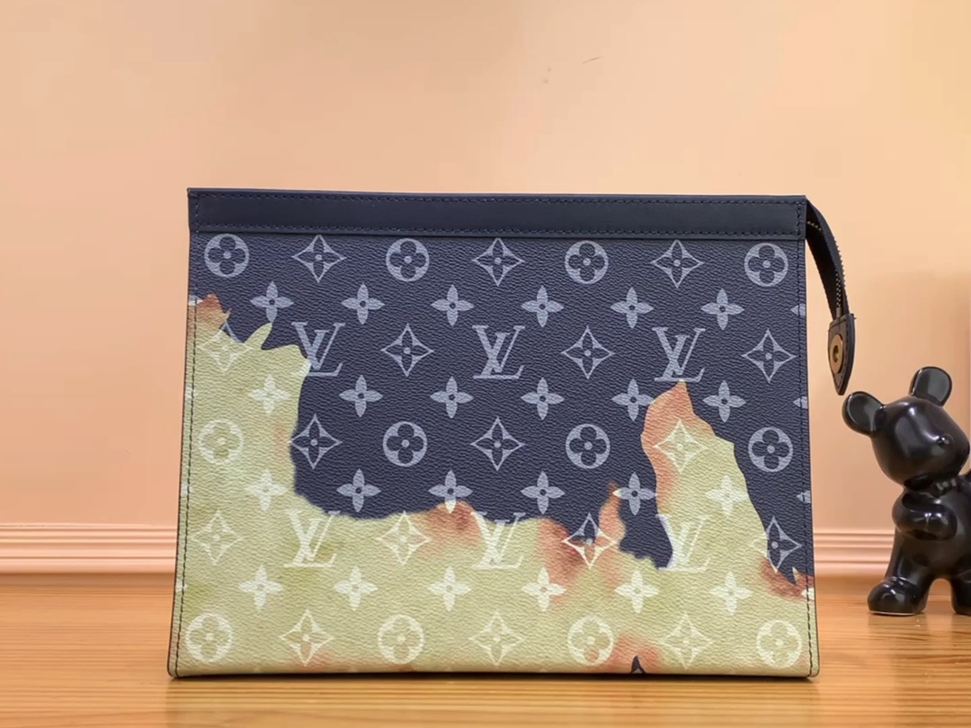 Sell Online Luxury Designer
 Louis Vuitton Bags Handbags Fashion Replica Designers
 Black Blue Grey Monogram Eclipse Canvas Pochette M82825