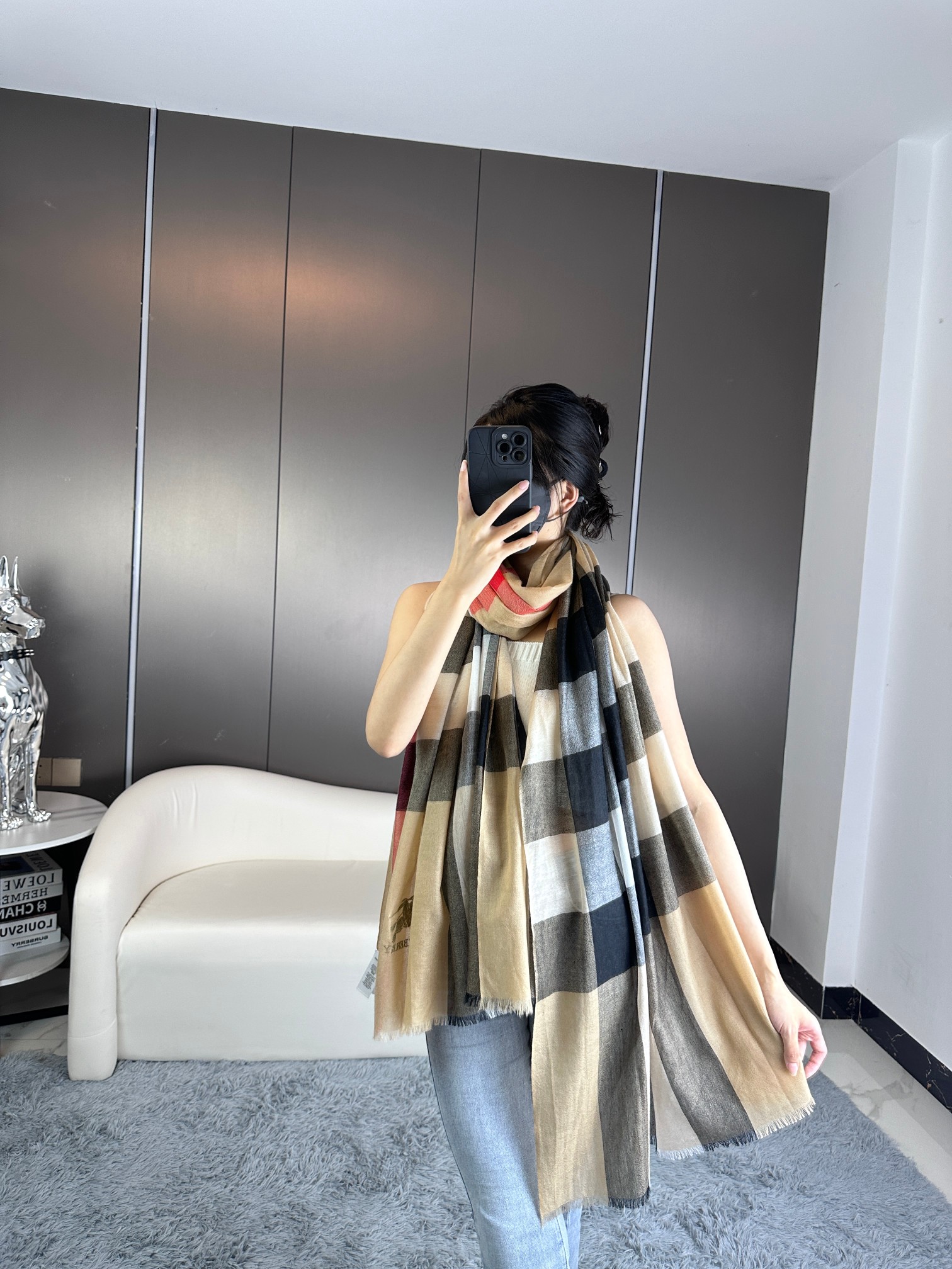 Burberry巴宝莉 2023新款山羊绒围巾