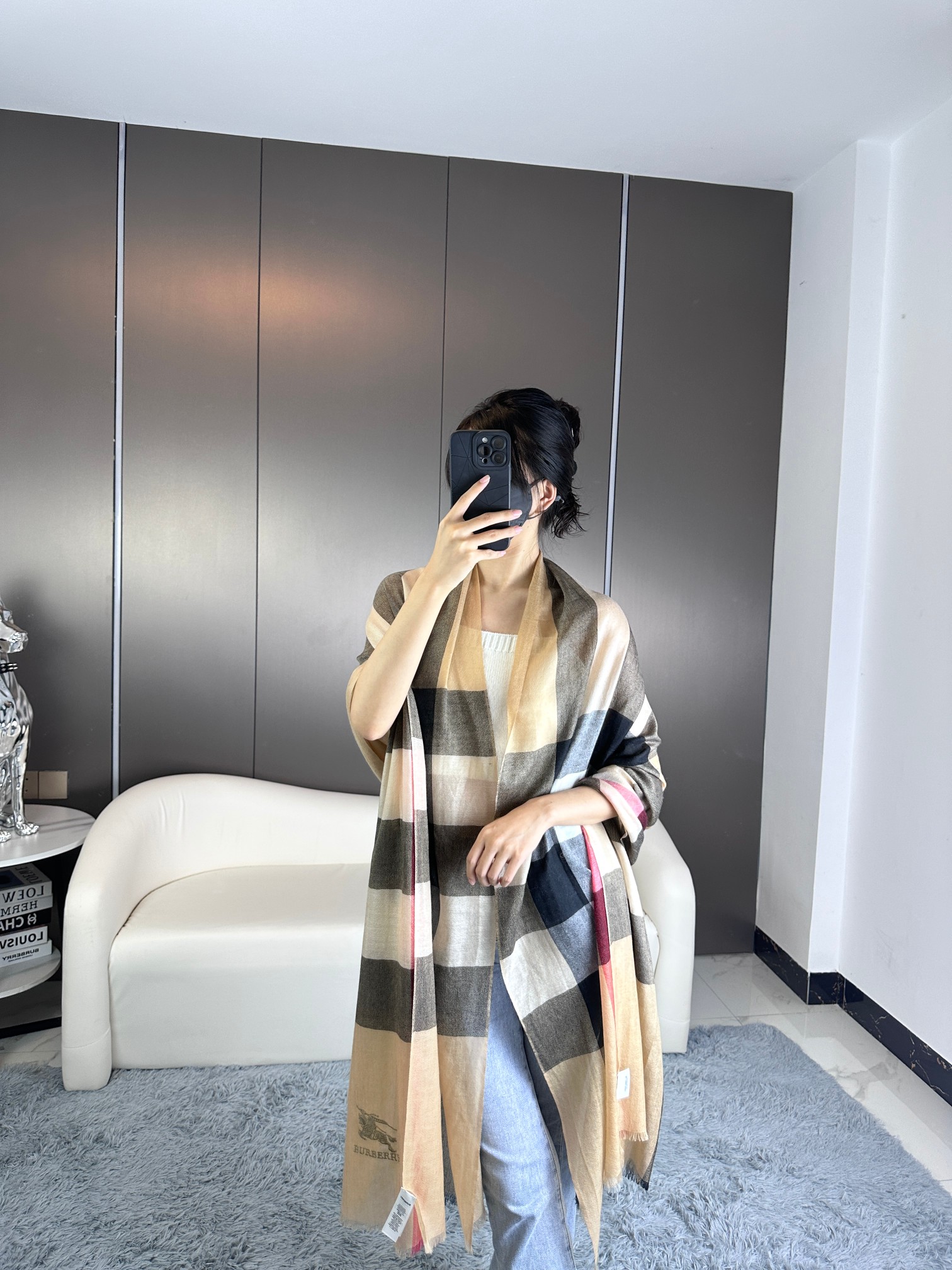 Burberry巴宝莉 2023新款山羊绒围巾