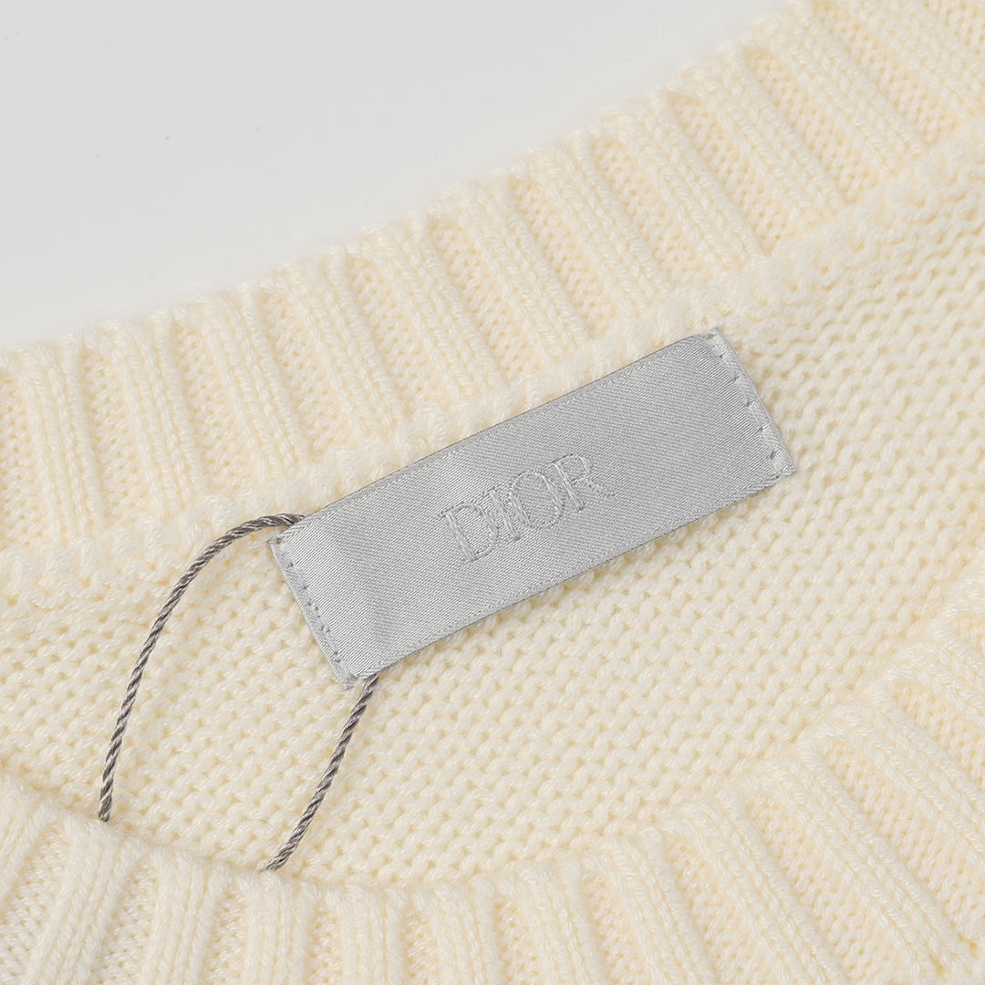 Luxurious Dior Lucky Starfleet Goat Wool Sweater: Soft, Fragrant, High Quality. - 图片 3