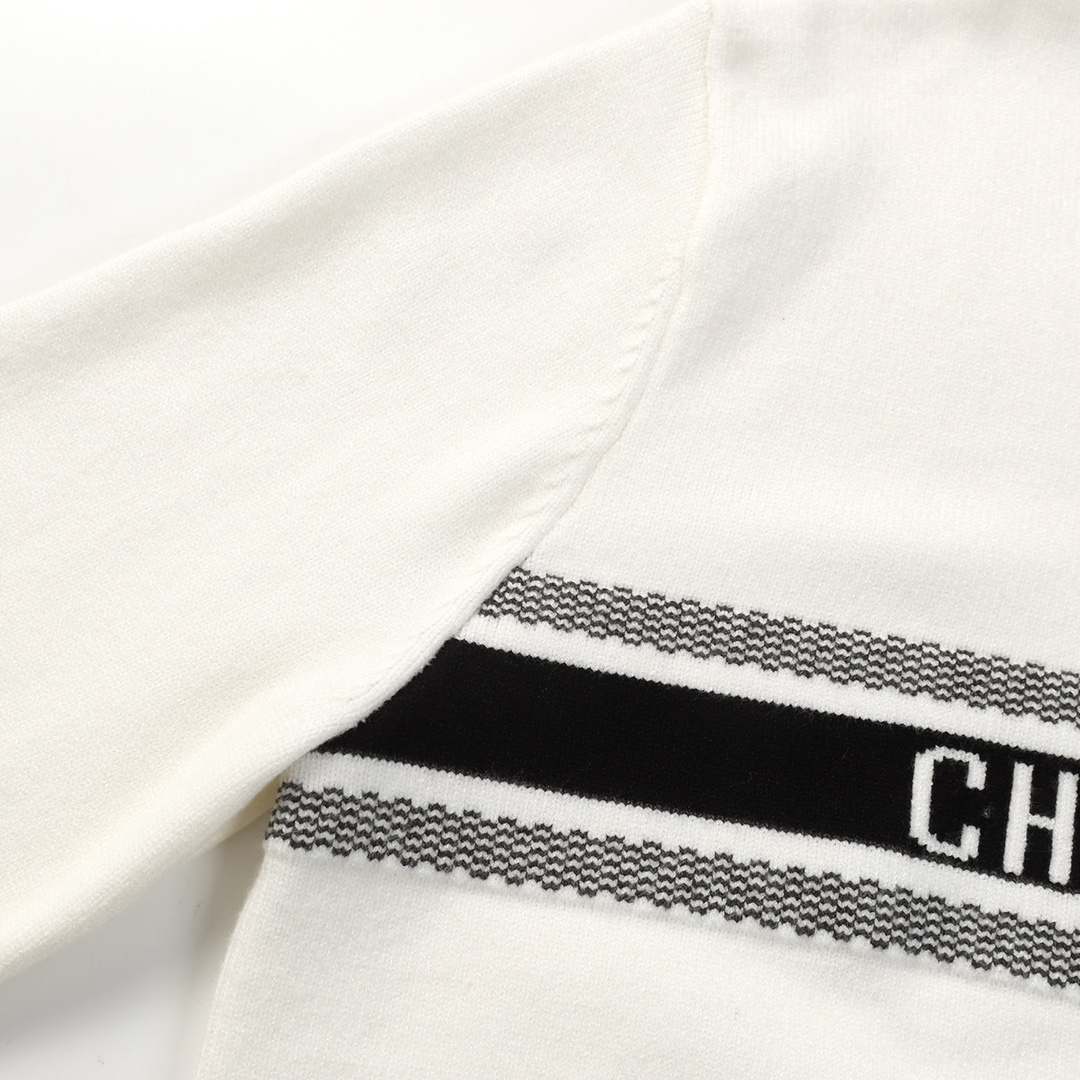 DIOR/Dio 23FW Classic Chromosome Knit Sweater with Striped Pattern - 图片 6