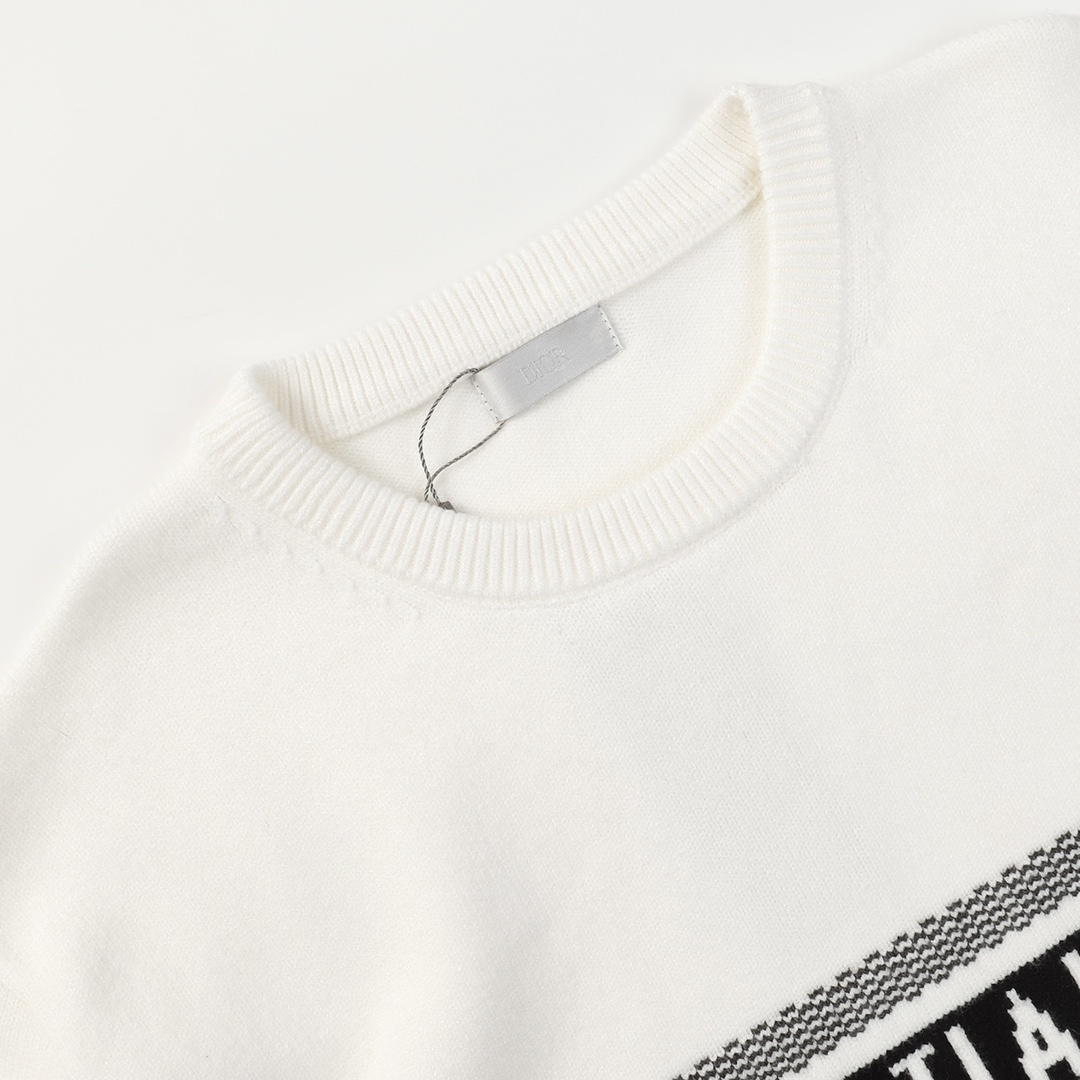 DIOR/Dio 23FW Classic Chromosome Knit Sweater with Striped Pattern - 图片 3