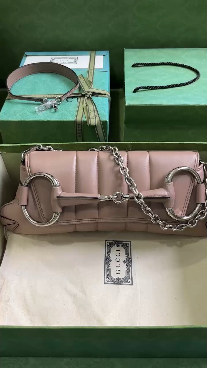 Gucci Horsebit Flawless
 Crossbody & Shoulder Bags Milk Tea Color