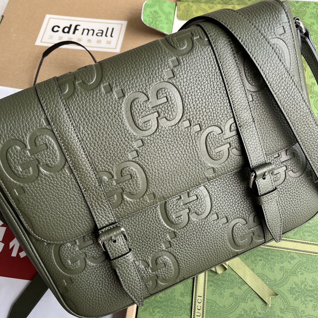 配置专柜包装超级双G中号邮差包127,500760234AABY01000Gucci经典设计以多种自然原