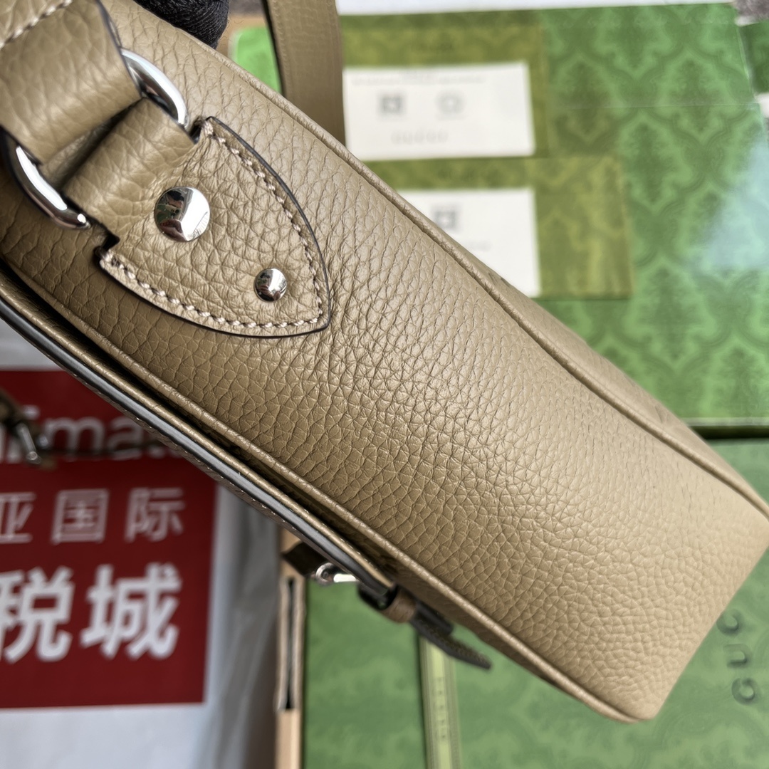 配置专柜包装超级双G中号邮差包127,500760234AABY01000Gucci经典设计以多种自然原