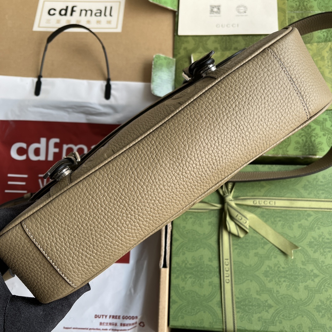 配置专柜包装超级双G中号邮差包127,500760234AABY01000Gucci经典设计以多种自然原