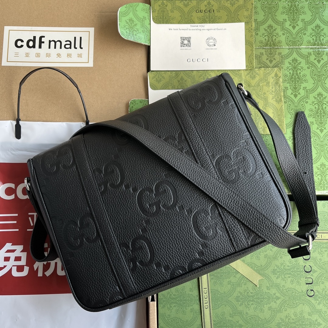 配置专柜包装超级双G中号邮差包127,500760234AABY01000Gucci经典设计以多种自然原